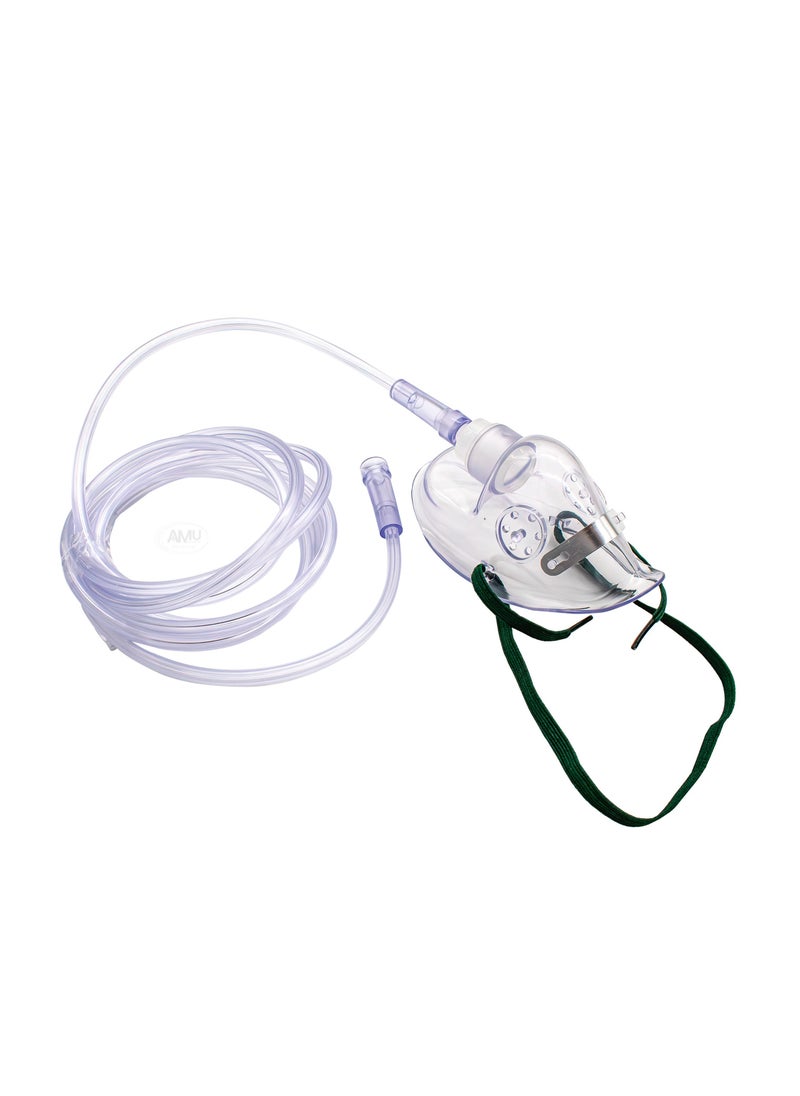 ABRONN Abronn Oxygen Mask Child - Comfortable Pediatric Respiratory Care Mask with High-Quality Reservoir Bag, Adjustable Elastic Strap, Transparent Design, Latex-Free, Ideal for Home, Hospitals, and Clinics  - Image 2