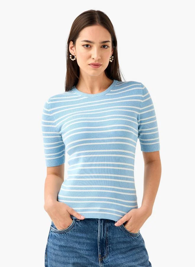 سبلاش فيڤ Striped Crew Neck Sweater