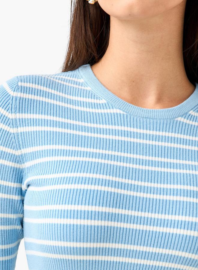 Splash FAV Striped Crew Neck Sweater - Image 3