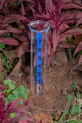 Mateda 7" Capacity Rain Gauge Glass Replacement Tube with Lid Design for Yard Garden Outdoor Home (01) - Image 5