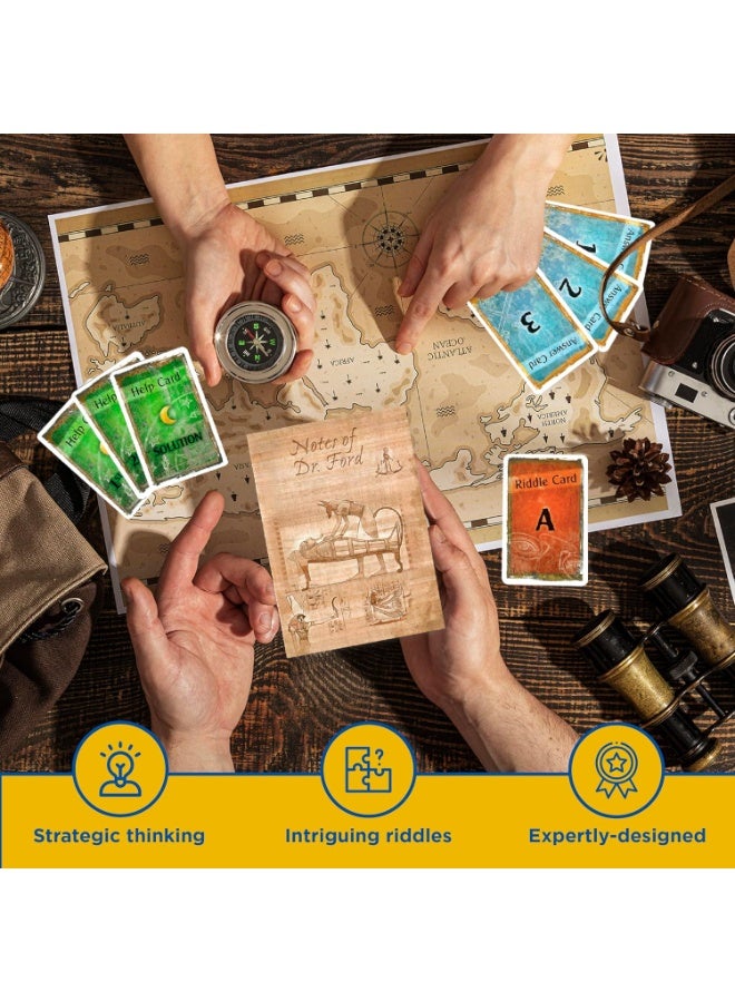 Thames & Kosmos Exit: The Pharaoh's Tomb | Exit: The Game - A Kosmos Game | Kennerspiel Des Jahres Winner | Family-Friendly, Card-Based at-Home Escape Room Experience for 1 to 4 Players, Ages 12+ - Image 3