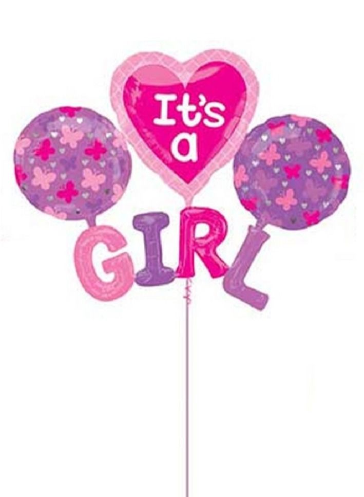 Mcolour Balloon It's A Girl Multicolor Balloon For Baby Shower - Image 2