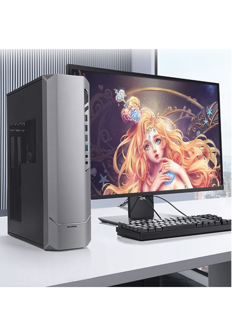 COLORFUL Desktop PC Computer Intel Core i3-10100 3.6-GHz, HD630 Graphics Card, 8GB DDR4 2666MHz RAM, 500GB NVme SSD, 10 USB Interface,VGA,HDMI,Windows 10