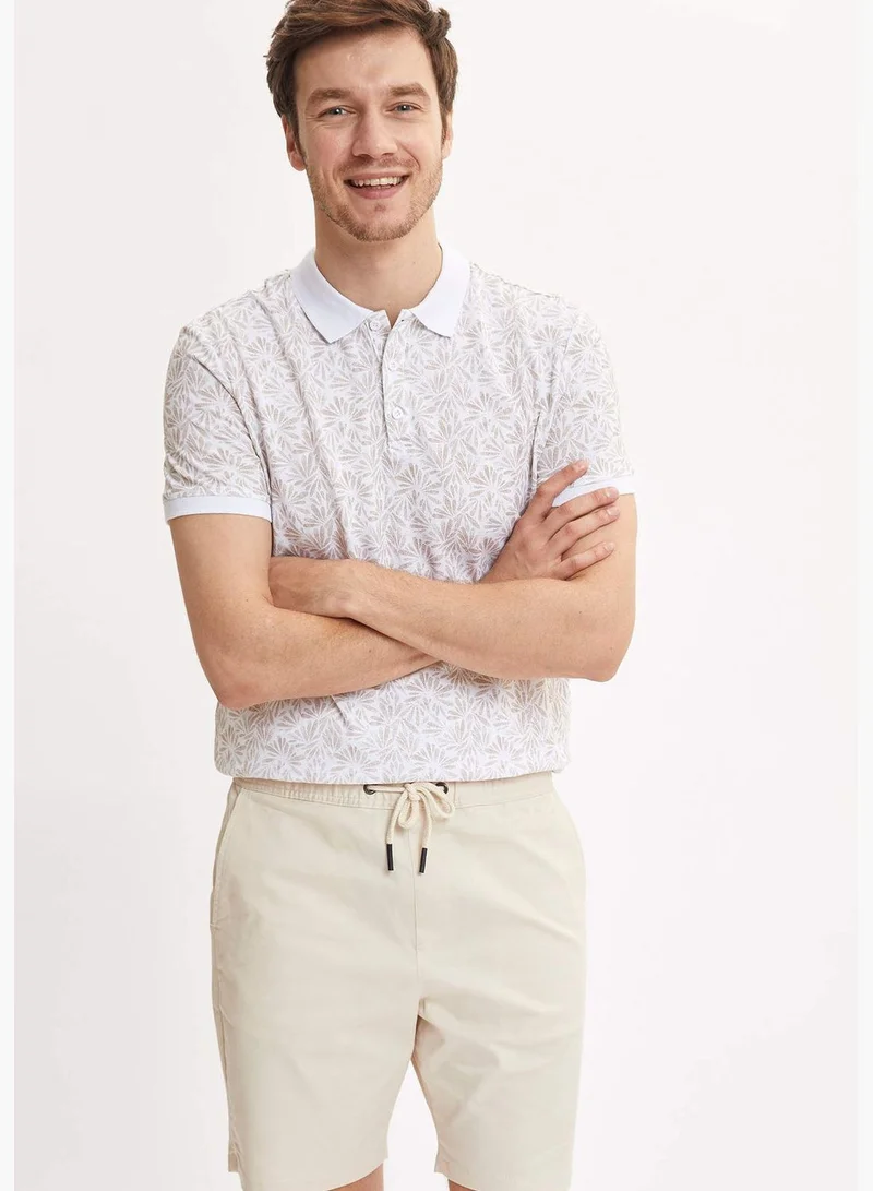 ديفاكتو Man Knitted Slim Fit Polo Neck Polo T-Shirt