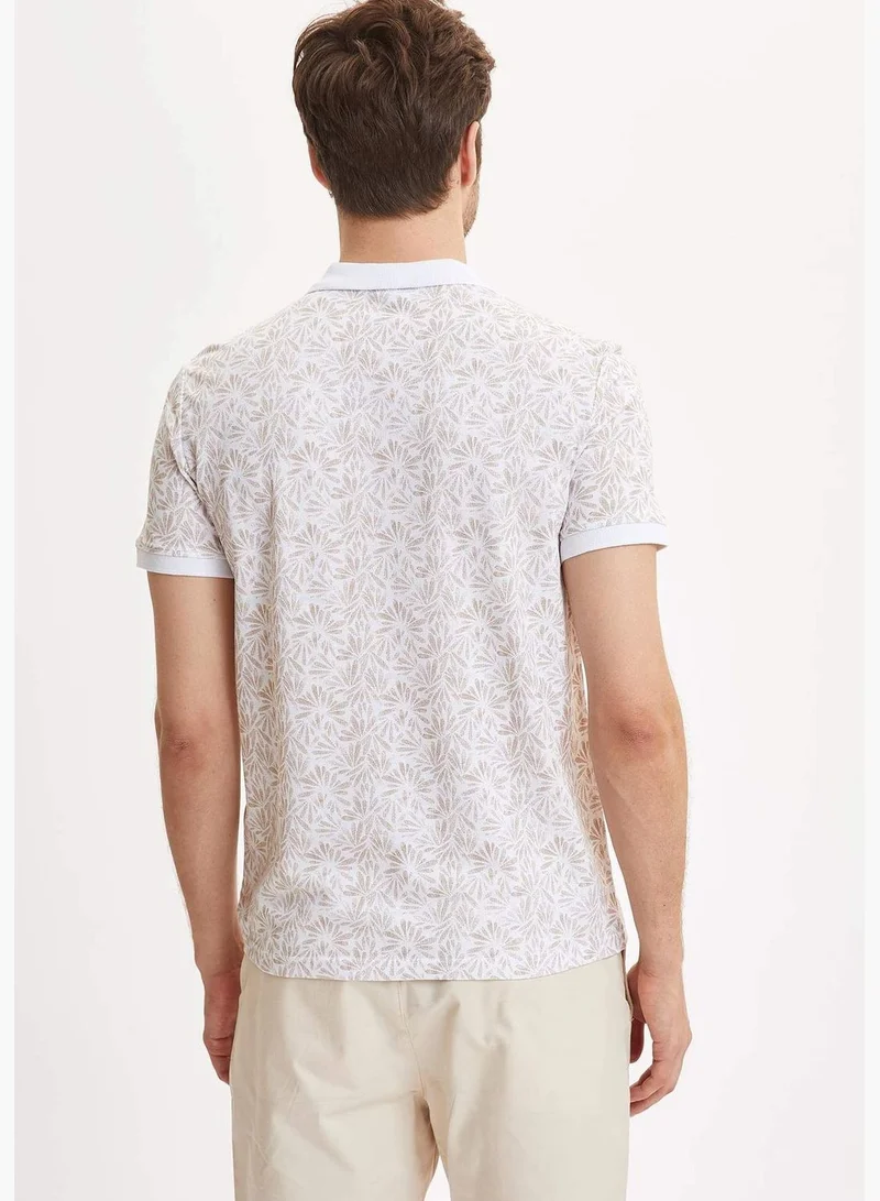 ديفاكتو Man Knitted Slim Fit Polo Neck Polo T-Shirt