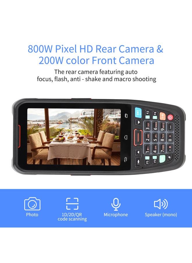 Thoraya - Handheld POS Android 10.0 PDA Terminal 1D/2D/QR Barcode Scanner Support 2/3/4G WiFi BT Communication with 4.0 Inch Touchscreen for Supermarket Restaurant Warehouse Retail Inventory Logistics - Image 1