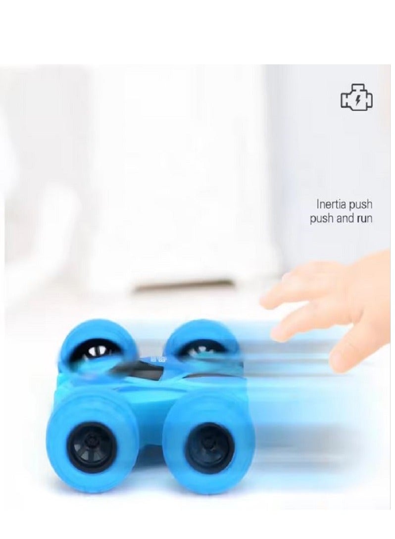 Pack Of 4 Mini Durable Premium Quality Cuddling Toy Stunt Flip Zeep Car Multicolour  - Image 4