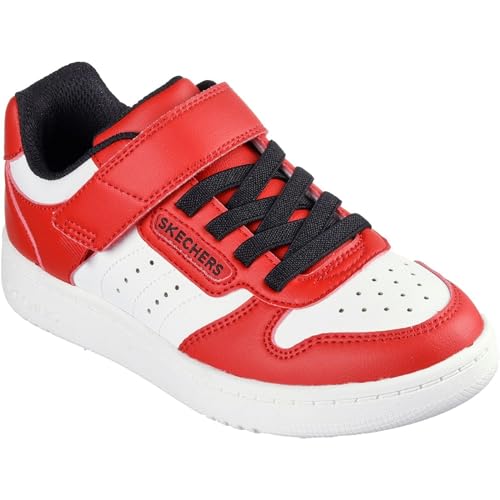 SKECHERS سكتشرز حذاء سريع للشوارع للأولاد، أحمر/أبيض، 2.5 للأطفال الصغار - Image 4