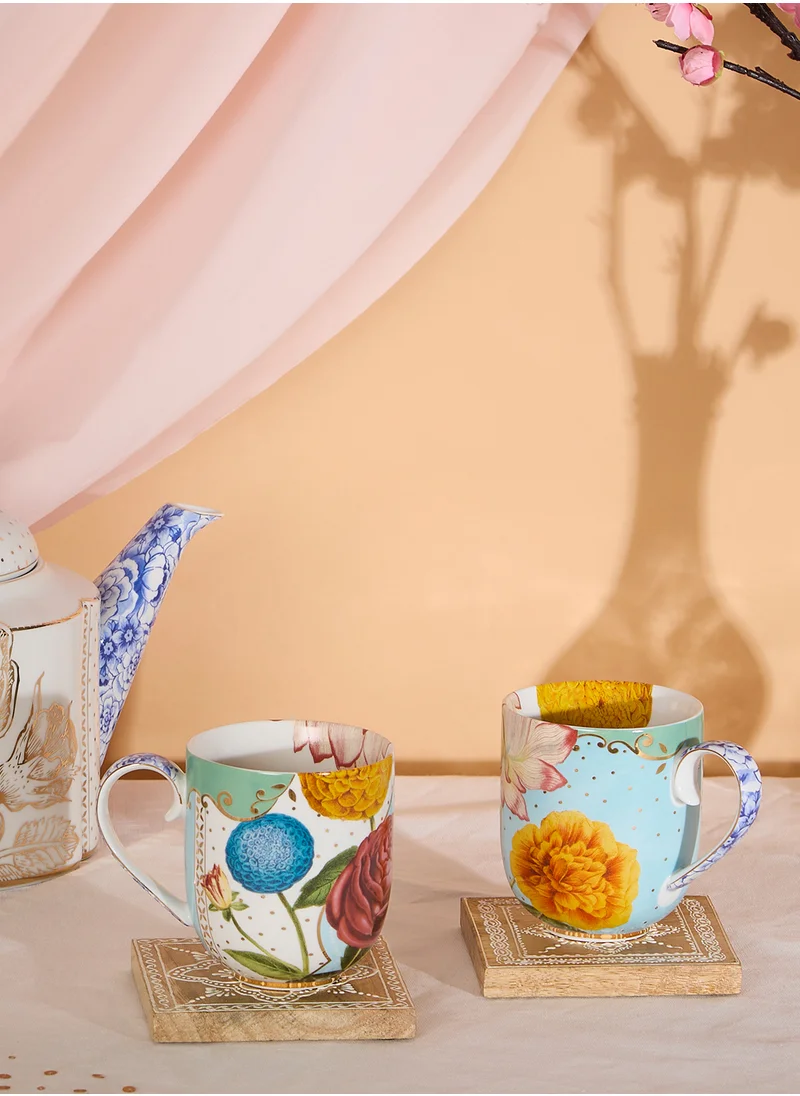 بيب ستوديو Mug Large Royal Flowers 325Ml 6pcs