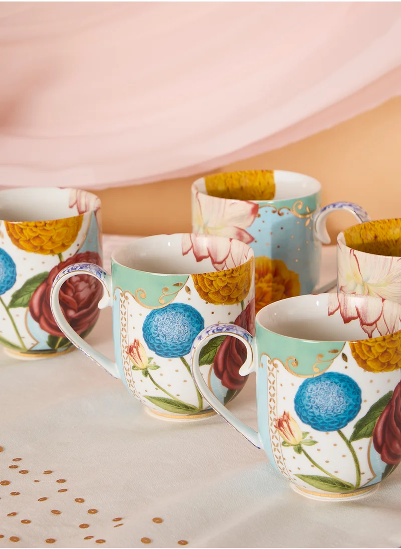 بيب ستوديو Mug Large Royal Flowers 325Ml 6pcs