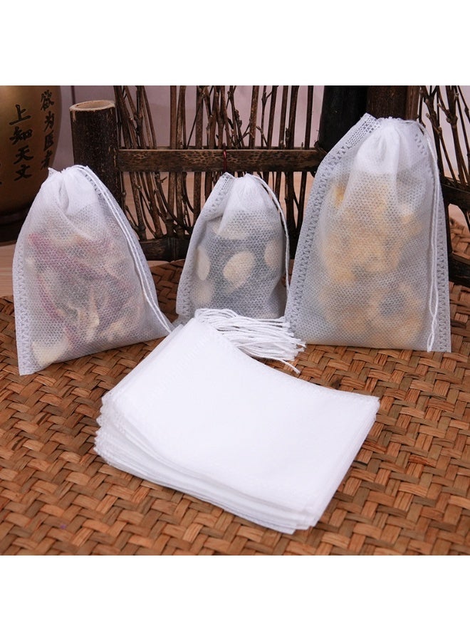 Disposable Tea Bags for Loose, 200pcs Leaf Tea Drawstring Empty Tea Bags Bulk Tea Filter Bags Tea Sachets Infuser Strainers for Loose Tea Coffee Spice Herbs, 7x9cm - Image 2