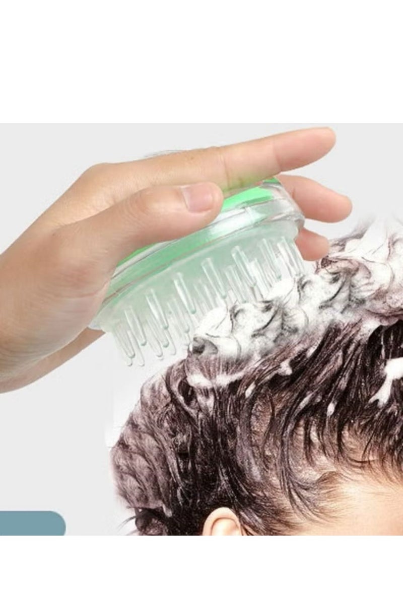 Scalp Massager Brush with Soft Silicone Bristles - Perfect for Washing Hair and Invigorating Scalp for Deeper Cleansing and Relaxing Care - for Wet and Dry Hair (Random Color) - Image 2