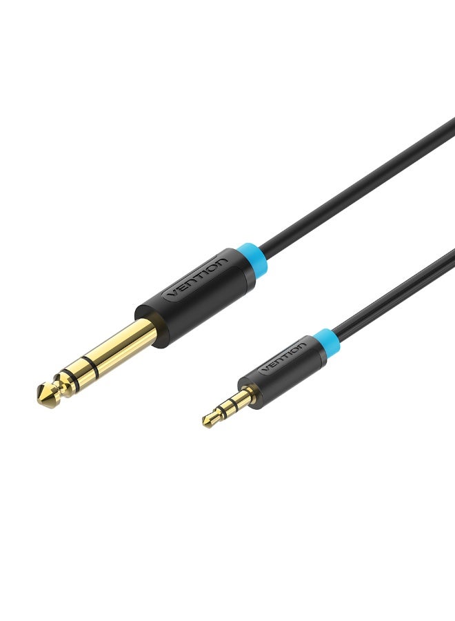 VENTION 6.5mm Male to 3.5mm Male Audio Cable  Black Model - Image 1
