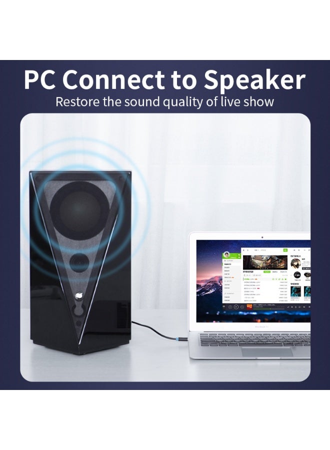 VENTION 6.5mm Male to 3.5mm Male Audio Cable  Black Model - Image 4