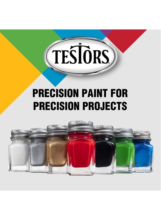 Testors Enamel Paint, Flat White, 1/4-Ounce - Image 4