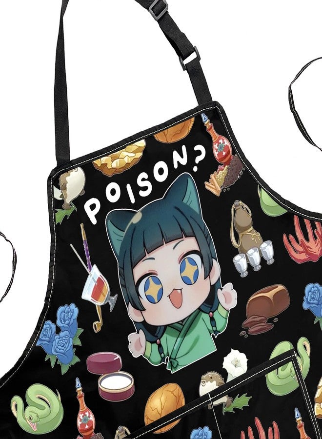 POFULL Animated Movie Fans Gift Japanese Manga Inspired Apron Apothecary Gift Poison Apron With Pockets (Poison? Apron) - Image 3