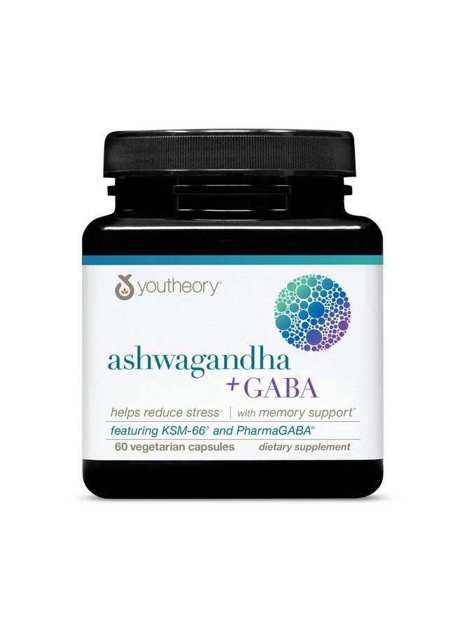 يوثيري يوثيوري أشواغاندا + جابا - الاستخدامات KSM-66 - 1000 ملغ أشواغاندا و100 ملغ جابا - مكمل غذائي لدعم الكورتيزول والتوتر والذاكرة - 60 كبسولة نباتية - Image 1