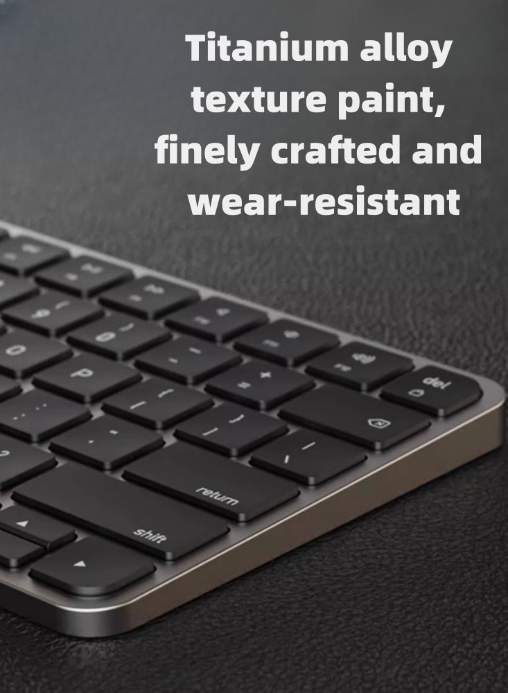 Wireless Bluetooth Keyboard, Tablet Notebook, Silent Office Specific Charging, Small-sized Dual Bluetooth/wireless 2.4G/multi Device Connectivity - Image 1