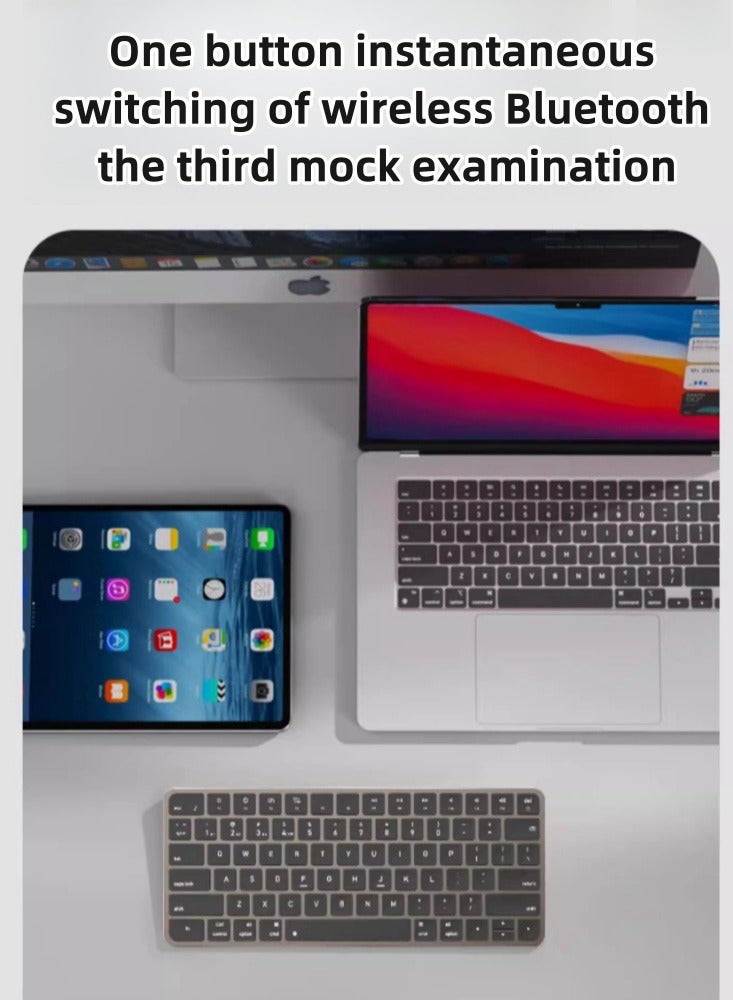 Wireless Bluetooth Keyboard, Tablet Notebook, Silent Office Specific Charging, Small-sized Dual Bluetooth/wireless 2.4G/multi Device Connectivity - Image 2