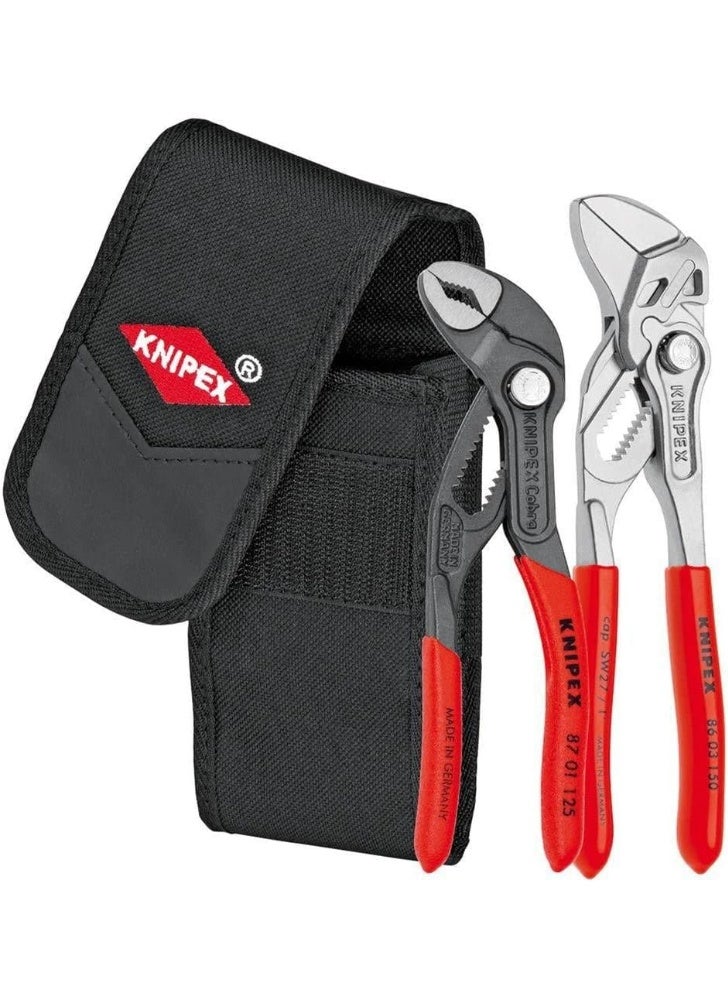 Knipex | 00 20 72 V01 | Mini Cobra (125mm) x Pliers Wrench (150mm) Set | 2pc + Tool Pouch - Image 1