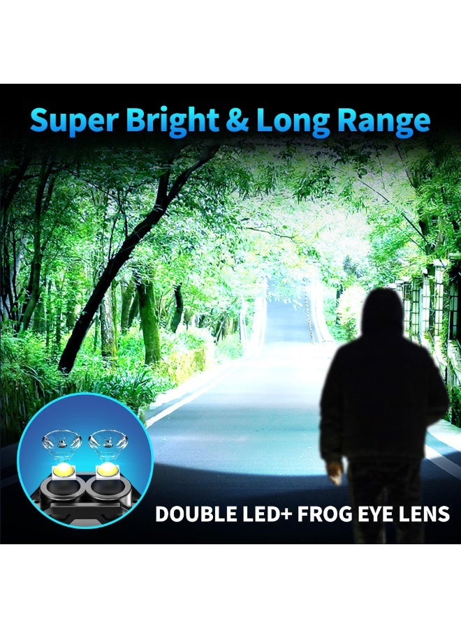 Rechargeable Keychain Flashlight with Type-C Fast Charging,Mini Tactical Flashlight 750mAh ，Magnetic Base Dual Switches, Waterproof Pocket Light for Camping EDC Emergency (White) - Image 4