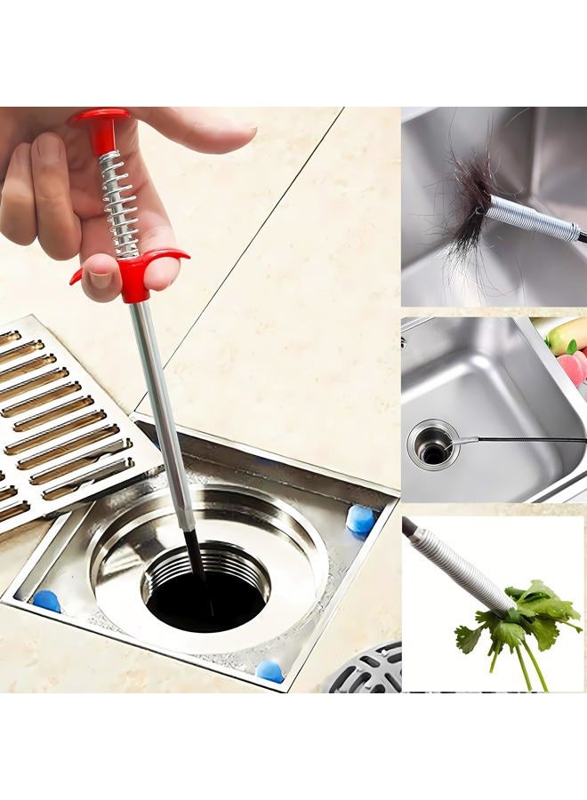 Domejo Flexible Grabber Claw Pick Up Reacher Tool with 4 Claws Bendable Hose Pickup Reaching Assist Tool for Litter Pick, Home Sink, Drains, Toilet (79 inch) - Image 3