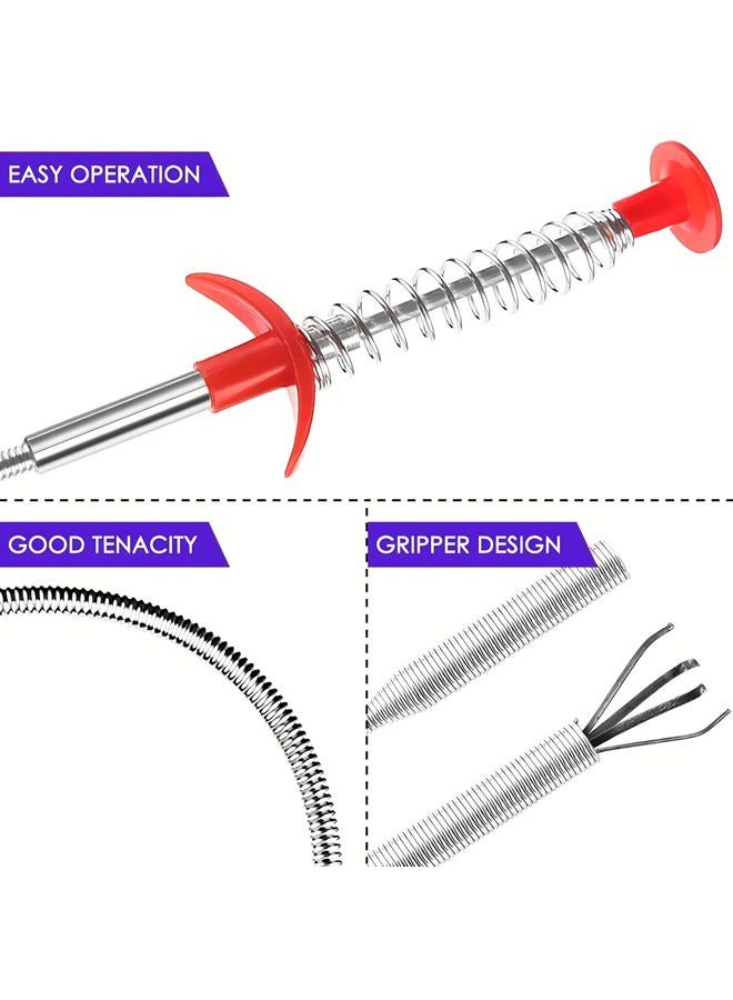 Domejo Flexible Grabber Claw Pick Up Reacher Tool with 4 Claws Bendable Hose Pickup Reaching Assist Tool for Litter Pick, Home Sink, Drains, Toilet (79 inch) - Image 5