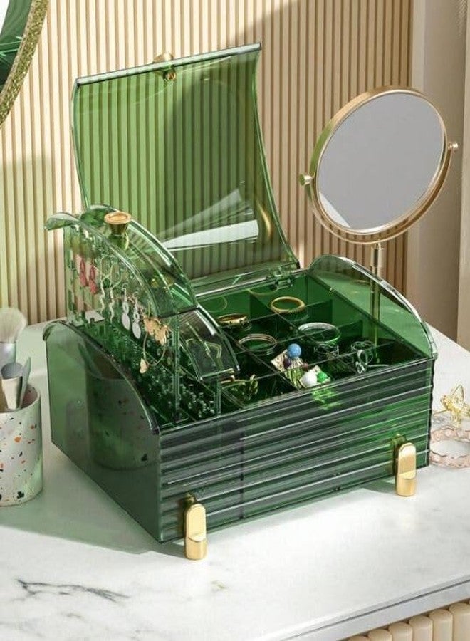 AZOD Clear Acrylic Jewelry Box Case for Bracelets Rings & Earring Elegant Jewelry Organizer Box Large Capacity Multi-Layer Desktop Anti-Dust Jewelry Storage Box 3 Sold - Image 2