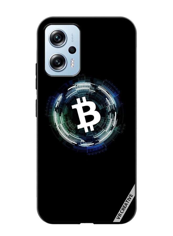 VR CREATIVE Protective Case Cover For Xiaomi Poco X4 GT Bitcoin Design Multicolour - Image 1