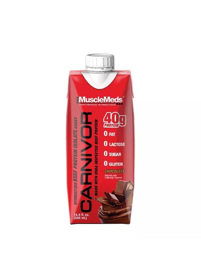 MUSCLEMEDS Carnivor RTD, Ready to Drink Protein, 500 ml x 12 Bottles - Image 2