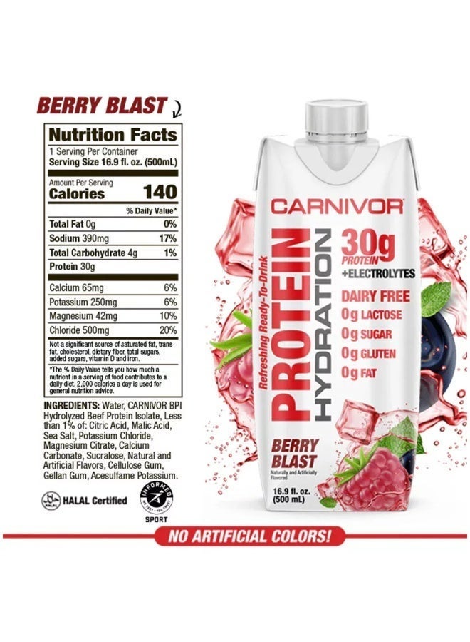 MUSCLEMEDS Carnivor RTD, Ready to Drink Protein, 500 ml x 12 Bottles - Image 2