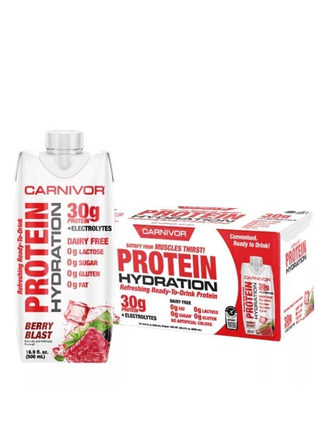 MUSCLEMEDS Carnivor RTD, Ready to Drink Protein, 500 ml x 12 Bottles - Image 1