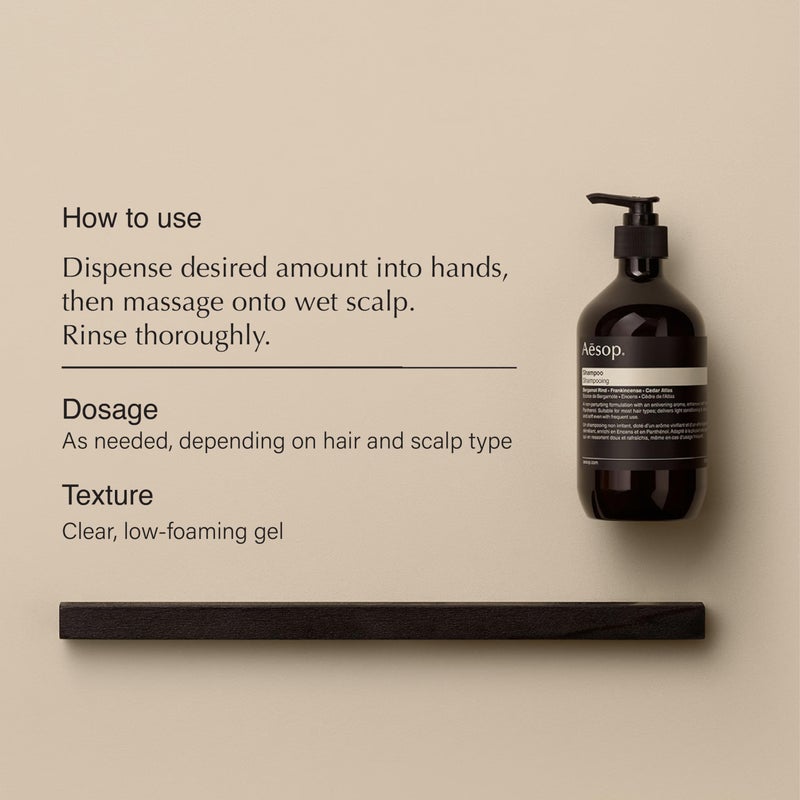 Aesop Travel Shampoo | Soften Hair, Restore Shine | Bergamot Rind, Frankincense, Cedar Atlas | 3.3oz / 100mL - Image 2