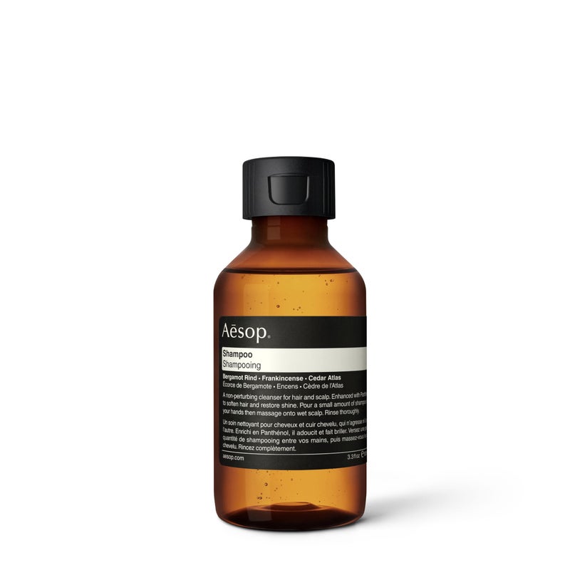 Aesop Travel Shampoo | Soften Hair, Restore Shine | Bergamot Rind, Frankincense, Cedar Atlas | 3.3oz / 100mL - Image 1
