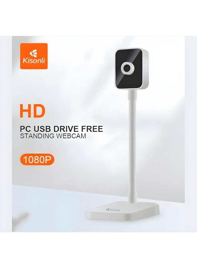 Kisonli D1 2K Webcam with Autofocus, Built-in Mic, USB Input, Instant Playback, No Driving, Black – Ideal for Remote Learning, Conferencing, and Live Streaming - Image 4