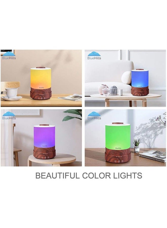 BlueHills Premium 2500 ML XL Essential Oil Diffusers - 30 Hr Run Aromatherapy Diffuser & Air Humidifier Mist for Large Room - 7 LED Colors Oil Diffuser Essential Oils for Home w/Auto Shut Off - F003 - Image 4