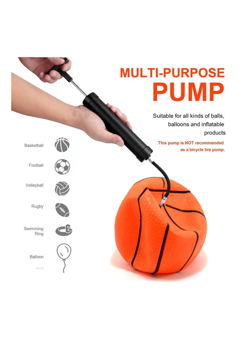 KASTWAVE Portable Ball Pump Kit, KASTWAVE Balloon Pump Basketball Pump Air Pump with 3 Needles, 1 Nozzle & Extension Hose for Soccer Football Volleyball Water Polo Rugby Exercise Sports Ball Swim Inflatables  - Image 2