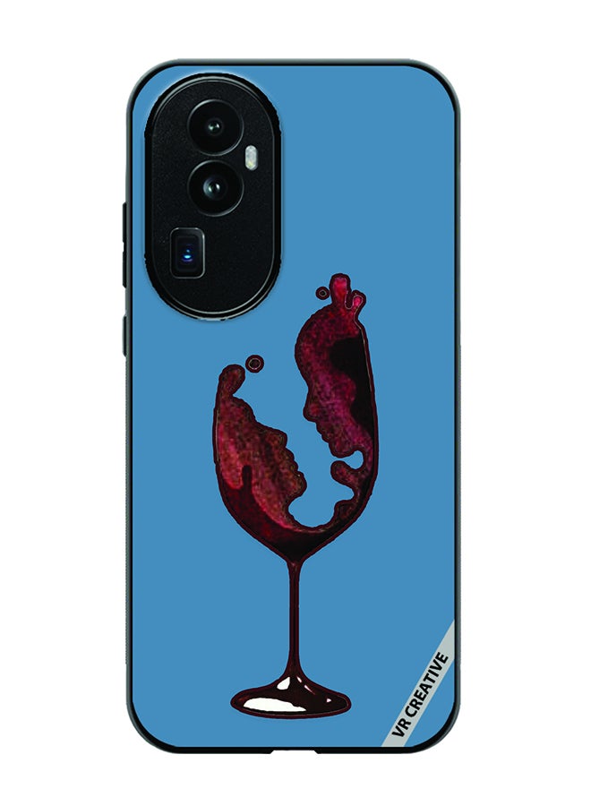 VR CREATIVE Protective Case Cover For Oppo Reno 10 Pro Plus Wine Glass Art Design Multicolour - Image 1