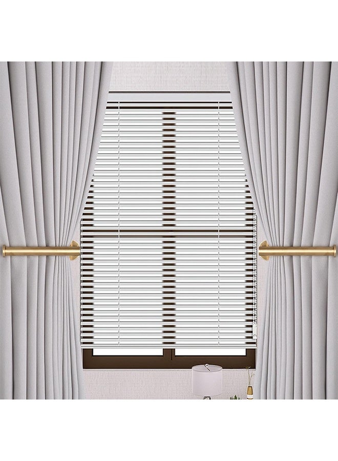 Sweet Life 2 Pack Adhesive Curtain Holdbacks Curtain Tie Backs Curtain Holdbacks No Drill Curtain Pull Backs Adhesive Curtain Hooks Curtain Holders for Drapes (2, Gold) - Image 2