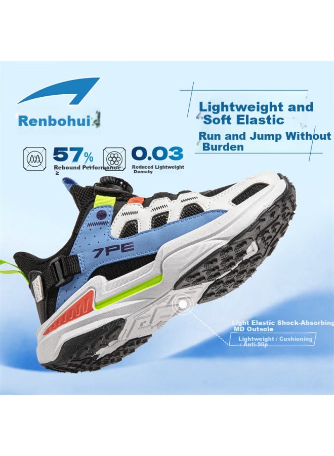 7-pe Boys' Breathable Mesh Sports Shoes  Spring New Youth Casual Running Shoes For Older Kids - Image 2