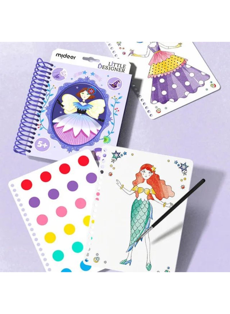 MiDeer Little Designer DIY Dress-Up Kit – Magic Club Dress Creation Set for Kids Ages 5+ | Craft & Design Activity with Fabric, Stickers & Paint | Creative Toy for Girls | Safe & Educational - Image 1
