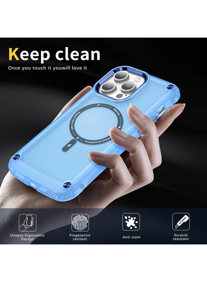 اس-توب جراب لهاتف iPhone 14 Pro Max مصنوع من مادة TPU الملمس + جراب مغناطيسي MagSafe من البولي كربونات - Image 2