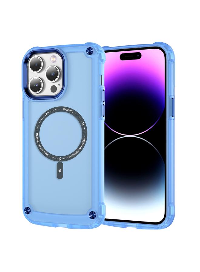 اس-توب جراب لهاتف iPhone 14 Pro Max مصنوع من مادة TPU الملمس + جراب مغناطيسي MagSafe من البولي كربونات - Image 1