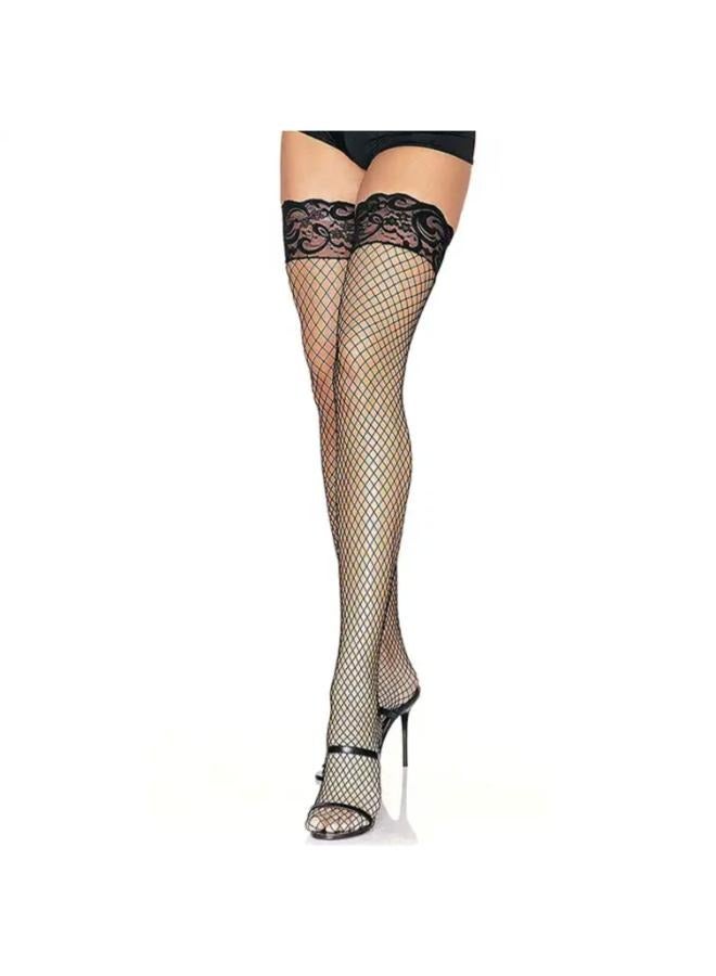 EasyLife Nylon Stocking lace Mesh Women's Thigh High Fishnet Stockings