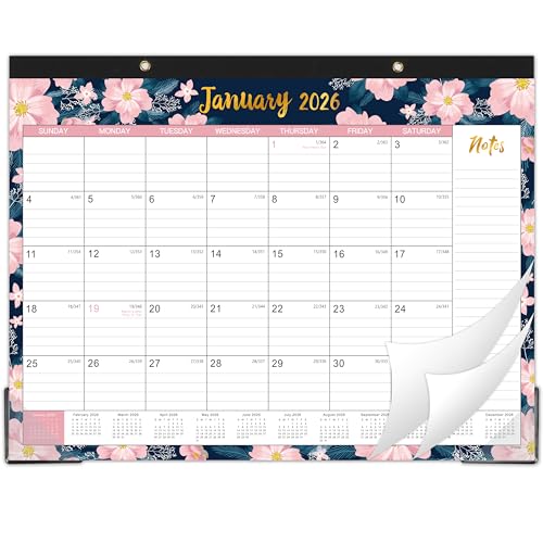 Indeme 2026 Desk Calendar - Calendar 2026 from JAN 2026 - DEC 2026, 12 Months Calendar, 11.5" x 14.6", Ruled Blocks, Best Calendar for Planning - Image 1
