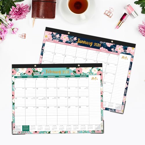 Indeme 2026 Desk Calendar - Calendar 2026 from JAN 2026 - DEC 2026, 12 Months Calendar, 11.5" x 14.6", Ruled Blocks, Best Calendar for Planning - Image 4