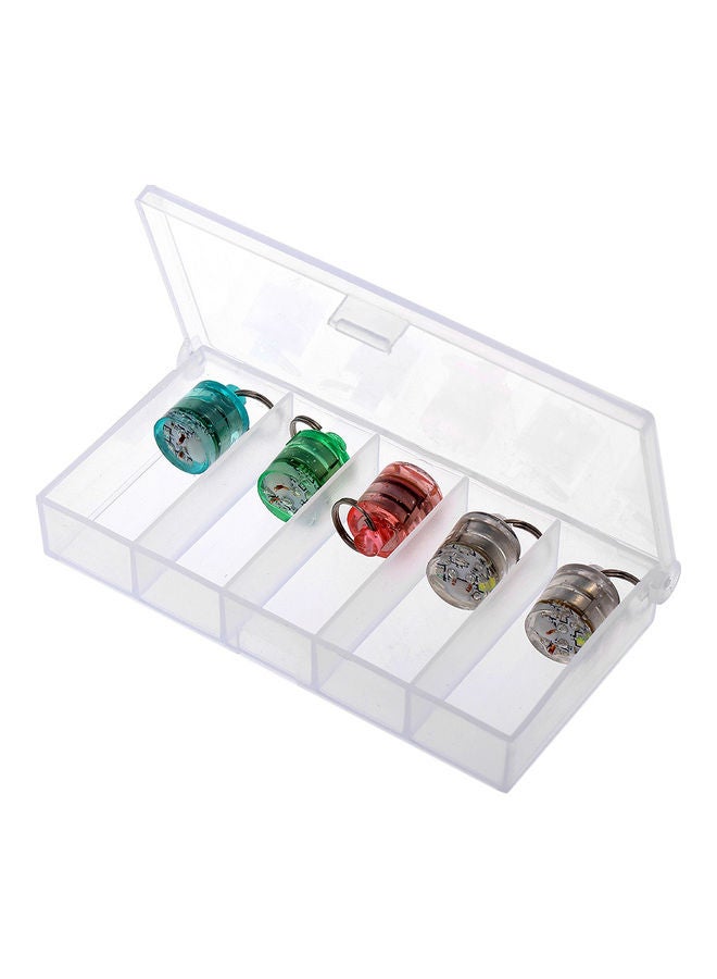 نيبمينينت مجموعة أضواء LED لطعوم صيد الأسماك مكونة من 5 قطع مع صندوق 9.8 x 1.6سم - Image 1