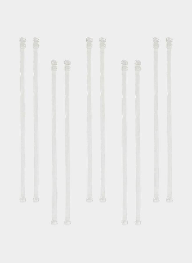 Styli Styli Set of 5 - Transparent Bra Straps  - Image 1
