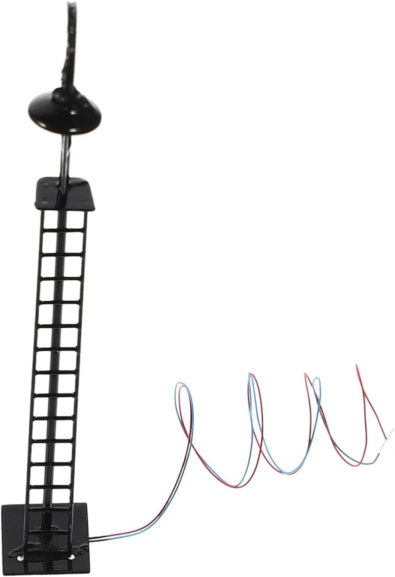 TOYANDONA 87 Scale Black Warm White LED Railroad Lamp for Model Railway Scenery and Sand Table Decor - Image 1