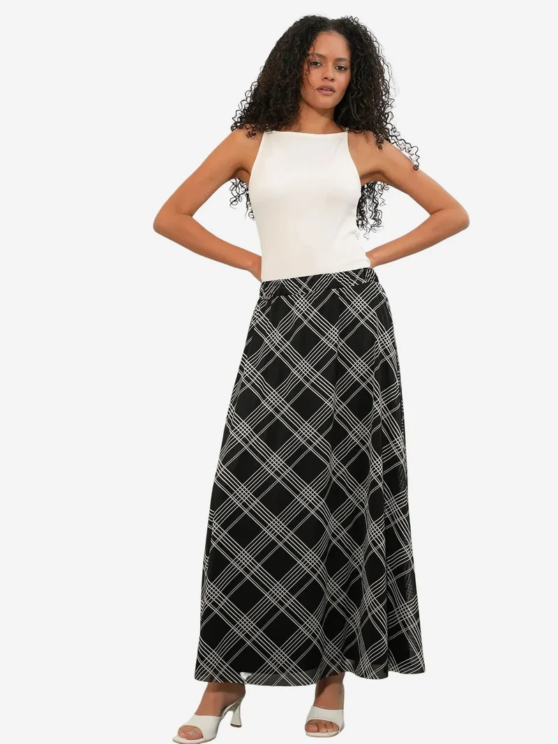 Big Dart Multicolor BDART High-Waist Floral Maxi Skirt for Women | Best Price UAE
